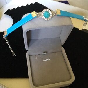 Elegant Blue and Silver Bracelet